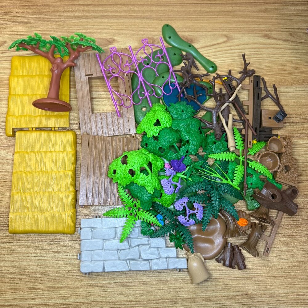 Lot of 87 Pcs Loose Playmobil Trees Leaves Flowers Foliage Replacement Parts